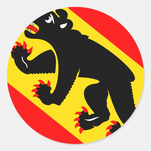 Sticker Rond Berne, Suisse (Devant)