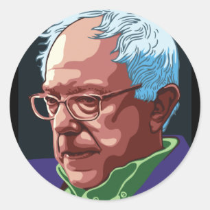 Sticker Rond Bernie Sanders