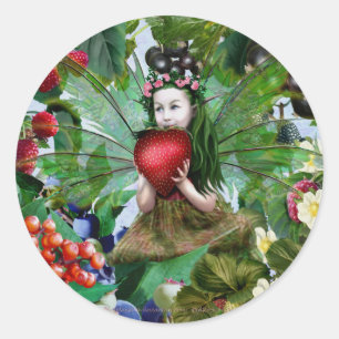 Sticker Rond Berry Fairy
