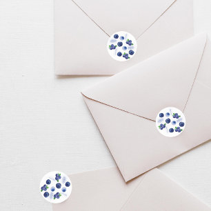 Sticker Rond Berry First 1er anniversaire Blueberry MOTIF