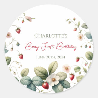 Sticker Rond Berry Premier anniversaire