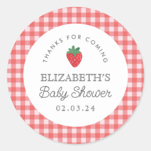 Sticker Rond Berry Sweet Baby shower pique-nique