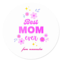 Best Mom Ever - Conception Coeur & Design élégant