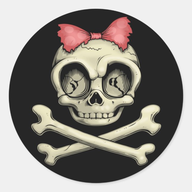Sticker Rond Betty Bones (Devant)