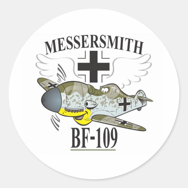 Sticker Rond bf-109 (Devant)