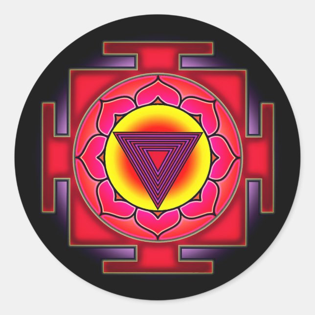 Sticker Rond Bhairavi Yantra (Devant)
