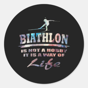 Sticker Rond Biathlon