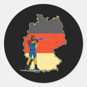 Sticker Rond Biathlon Ski de fond Ski de fond Sentier 9