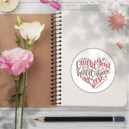 Sticker Rond Bible chrétienne Verse ✝️ Garde Votre Coeur