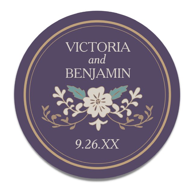 Sticker Rond Bibliothèque vintage (Créateur téléchargé)