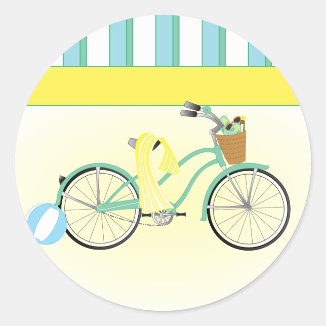 Sticker Rond Bicycle (Devant)