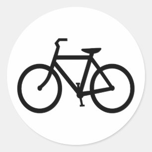 Sticker Rond Bicyclette