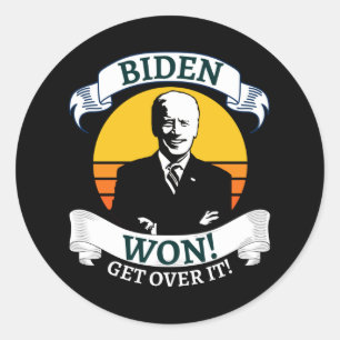 Sticker Rond Biden Gagnera Obtenir Sur It Pro Biden