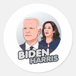 STICKER ROND BIDEN HARRIS - 2020