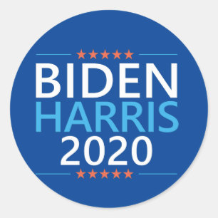 Sticker Rond Biden Harris 2020 pour Président Élection États-Un