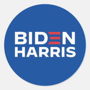 STICKER ROND BIDEN HARRIS 2024