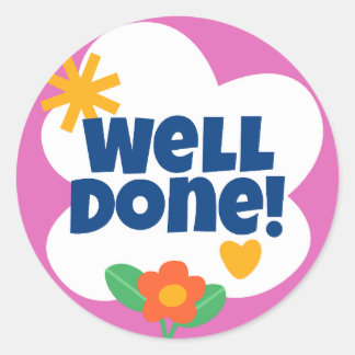 Sticker Rond Bien joué