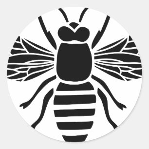 Sticker Rond biene bee wasp hummel insecticide fly honey