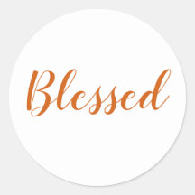 Bienheureux épice orange script moderne thanksgivi