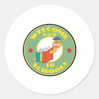 Sticker Rond Bienvenue À L'École