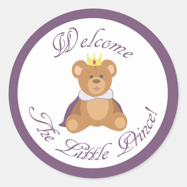 Sticker Rond Bienvenue au Petit Prince (Devant)