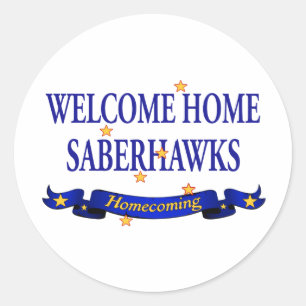 Sticker Rond Bienvenue chez les Saberhawks
