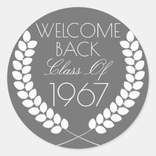 Sticker Rond Bienvenue Classe de retour