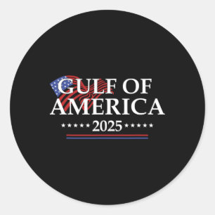 Sticker Rond Bienvenue En Amérique Golfe - Golfe Du Mexique 202