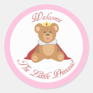 Sticker Rond Bienvenue La Petite Princesse