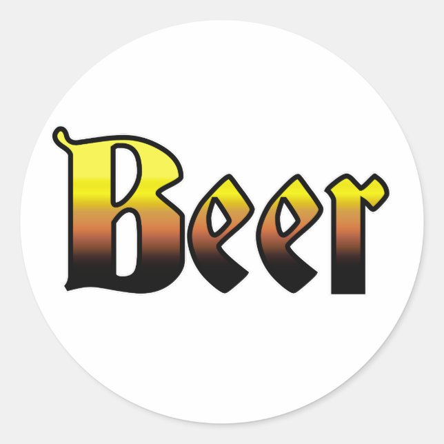 Sticker Rond Bière (Devant)