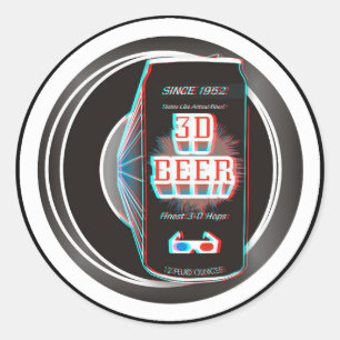 STICKER ROND BIÈRE 3D !