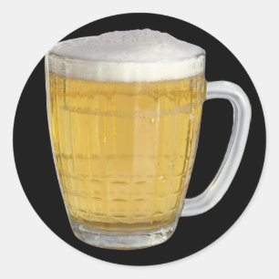 Sticker Rond Bière blonde allemande