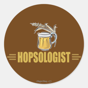 Sticker Rond Bière drôle