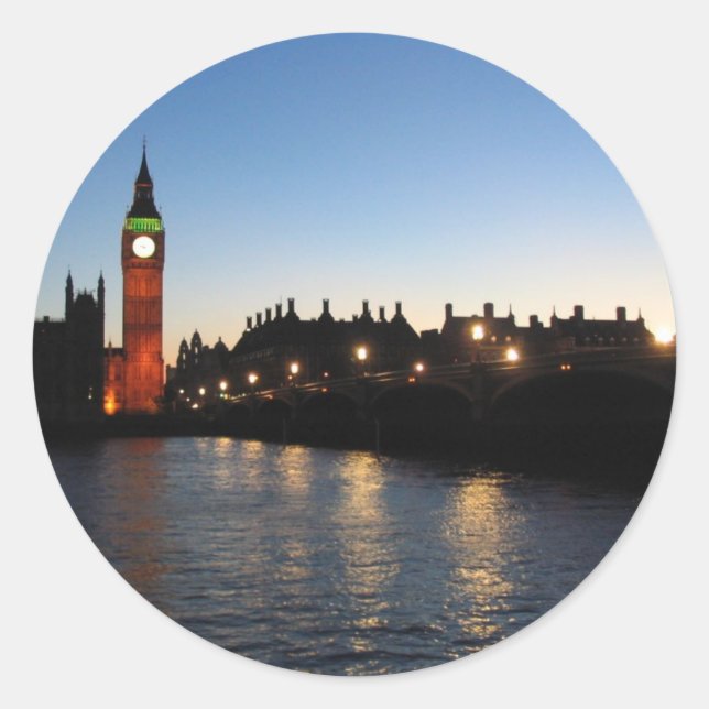Sticker Rond Big Ben (Devant)