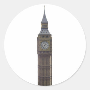 Sticker Rond Big Ben Horloge Tower :