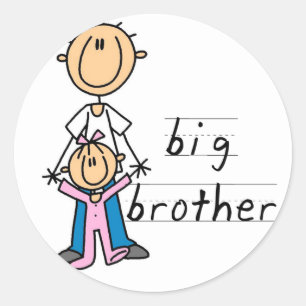 Sticker Rond Big Brother avec des T-shirts et des cadeaux de la