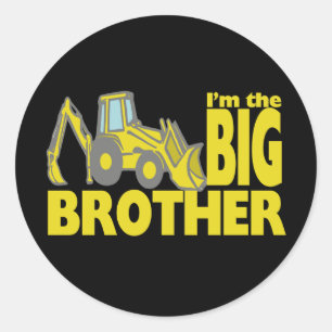 Sticker Rond Big Brother Backhoe