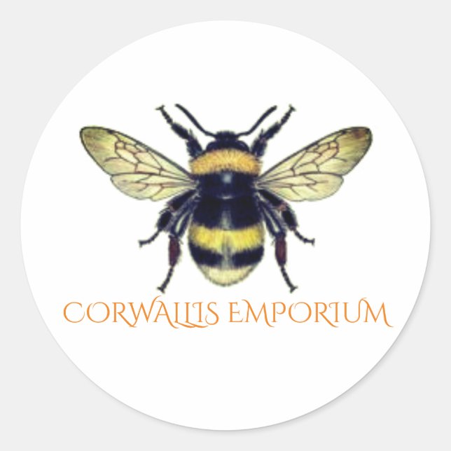 Sticker Rond Big Bumble Bee (Devant)