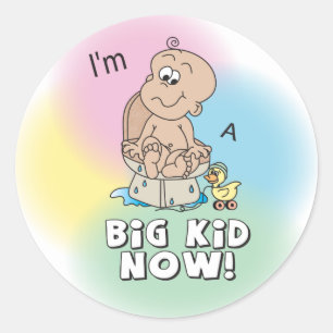 Sticker Rond Big Kid Now   Temps d'entraînement de Potty - Prix