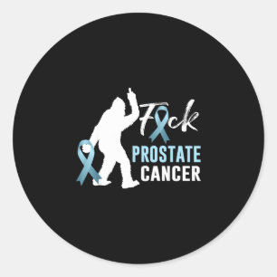 Sticker Rond Bigfoot cancer de la prostate sensibilisation au c