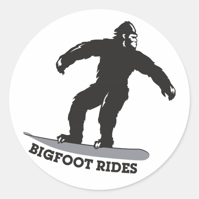 Sticker Rond Bigfoot Rides ! (Devant)