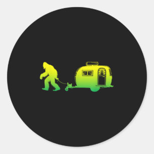 Sticker Rond Bigfoot Rv Motorhome Camping Sasquatch Campervan G