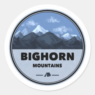 Sticker Rond Bighorn Mountains Wyoming Montana Camping