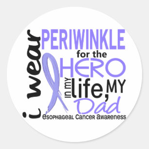 Sticker Rond Bigorneau pour le Cancer oesophagien de papa du