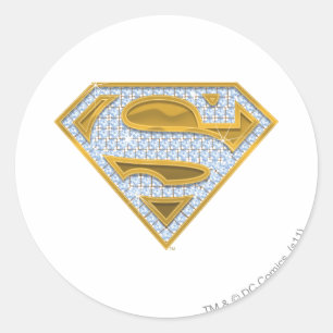 Sticker Rond Bijoux bleu supergirl