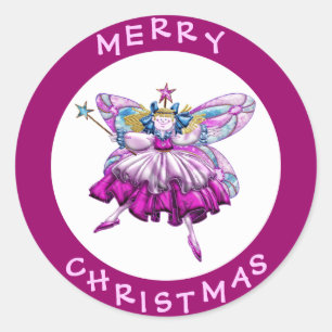 Sticker Rond Bijoux de Noël en pâte à sucre