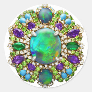 Sticker Rond Bijoux Mandala