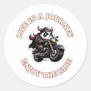 Sticker Rond Biker Life est un voyage