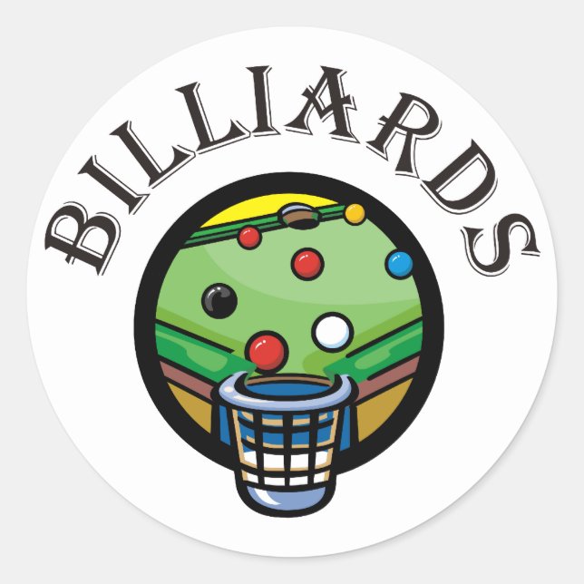 Sticker Rond Billard (Devant)