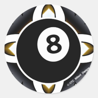 Sticker Rond Billard OTC 8 Ball Déco